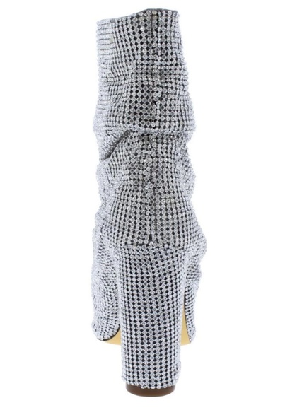 ♥️FASHION NOVA SPARKLE RHINESTONE MID CALF BOOTS - Picture 4 of 9